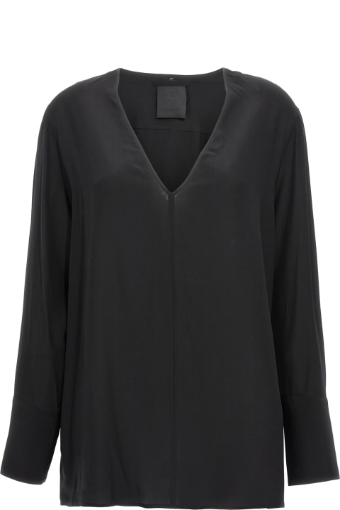 Givenchy Topwear for Women Givenchy V Lavalier Blouse