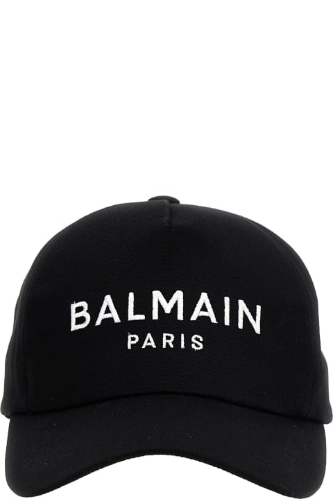 Balmain Hats for Men Balmain Logo Embroidery Baseball Cap
