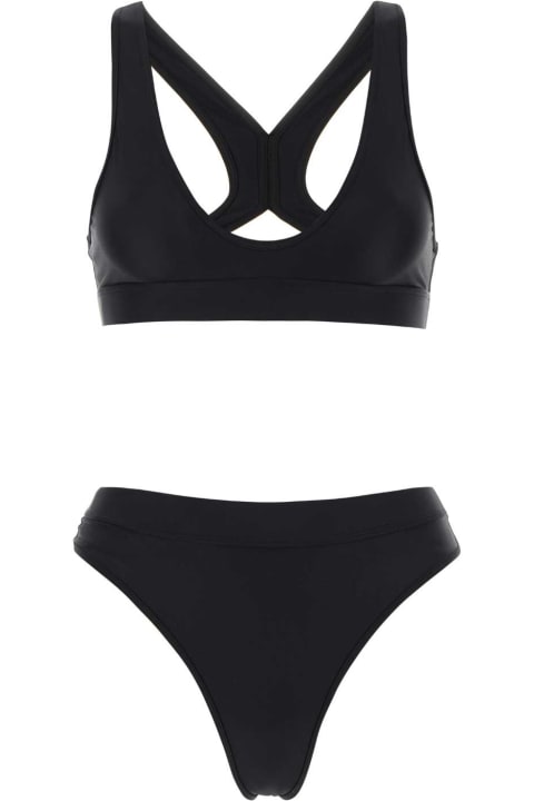 Ami Alexandre Mattiussi Swimwear for Women Ami Alexandre Mattiussi Black Stretch Nylon Bikini