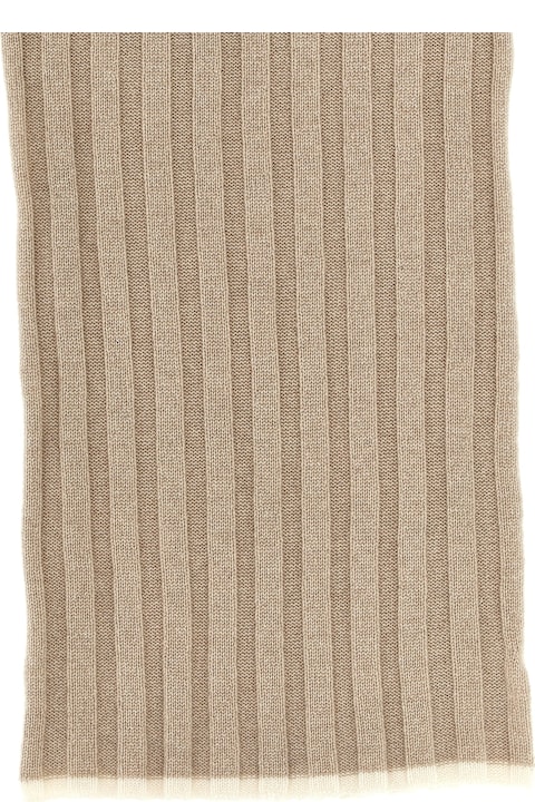 Scarves for Men Brunello Cucinelli Ribbed Scarf