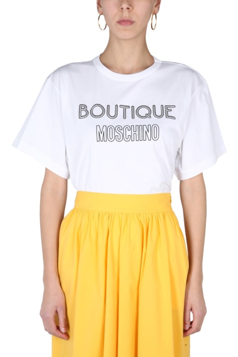 ウィメンズ Boutique Moschinoのトップス Boutique Moschino Logo T-shirt