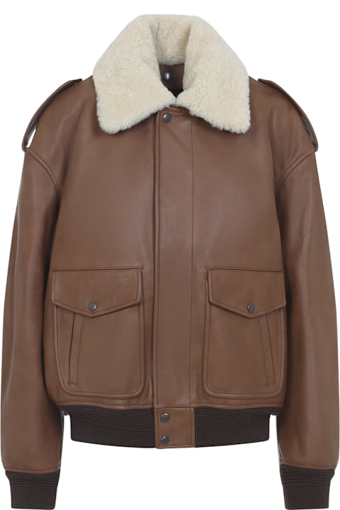 Saint Laurent for Kids Saint Laurent Aviator Jacket