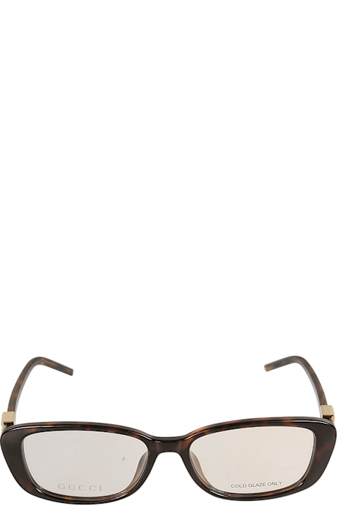 Homeware Gucci Eyewear Rectangle Flat Logo Lens Frame