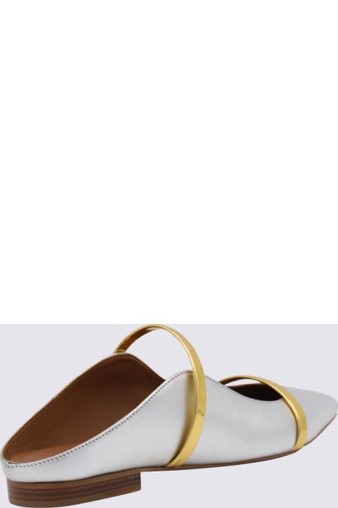 Malone Souliers Sandals for Women Malone Souliers Silver And Gold-tone Leathher Maureen Flat Shoes