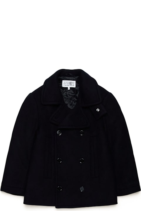 Fashion for Boys MM6 Maison Margiela Double-breasted Straight Hem Coat