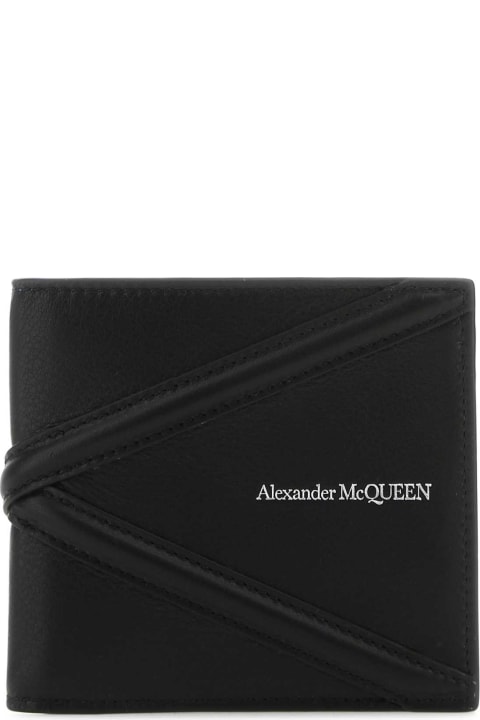 Alexander McQueen Wallets Sale for Men Alexander McQueen Black Leather Wallet