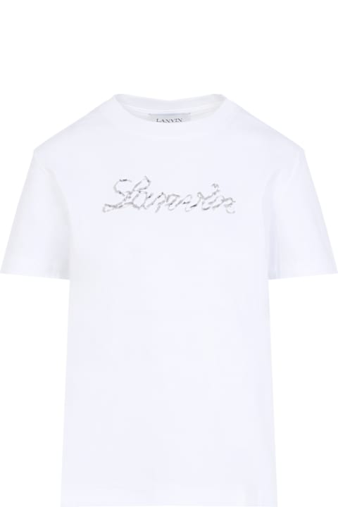 Homeware Lanvin Embroidered Script Logo T-shirt