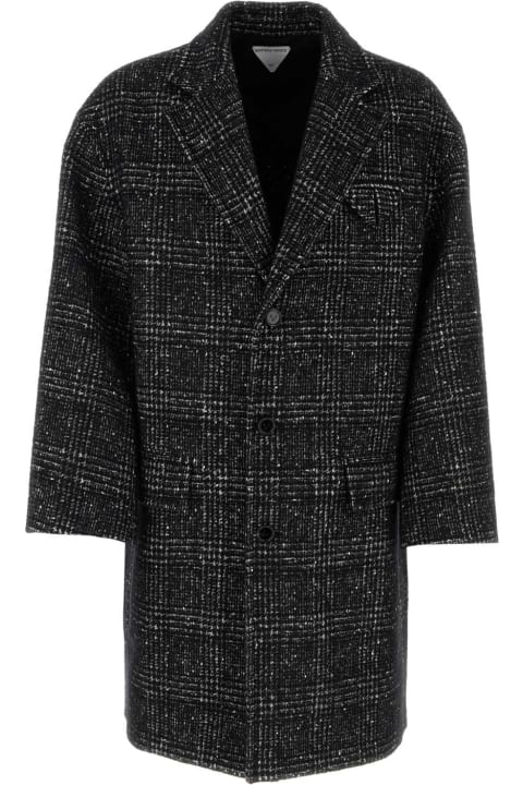 Bottega Veneta Coats & Jackets for Men Bottega Veneta Embroidered Wool Blend Coat