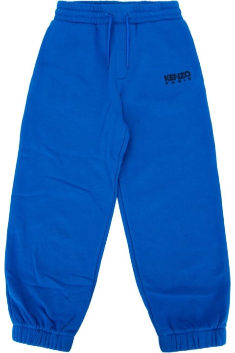 Kenzo Kids Bottoms for Boys Kenzo Kids Logo Embroidered Elasticated Ankles Track Pants
