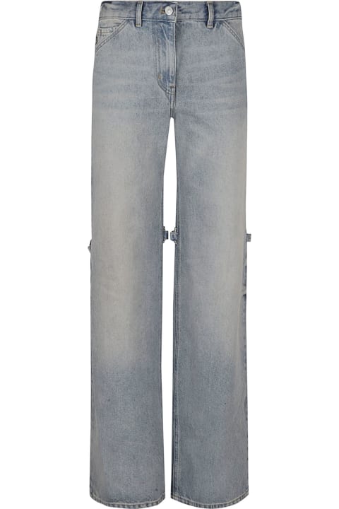 Jeans for Women Courrèges Sailor Blue Baggy Pants