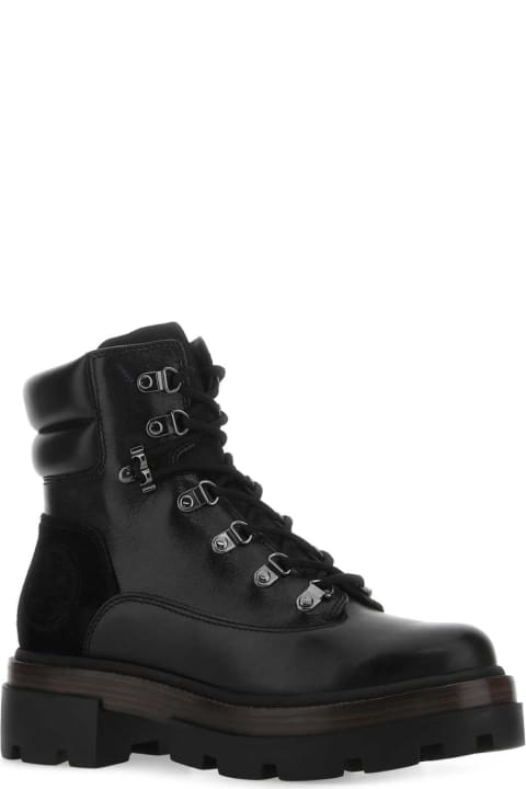 ウィメンズ Tory Burchのブーツ Tory Burch Black Leather Miller Ankle Boots