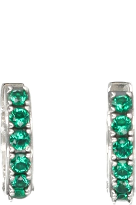 Emanuele Bicocchi Crystal Hoop Earrings
