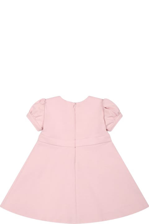 Fashion for Baby Boys Versace Pink Dress For Baby Girl With Medusa