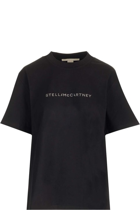 Stella McCartney Topwear for Women Stella McCartney Logo Printed Crewneck T-shirt