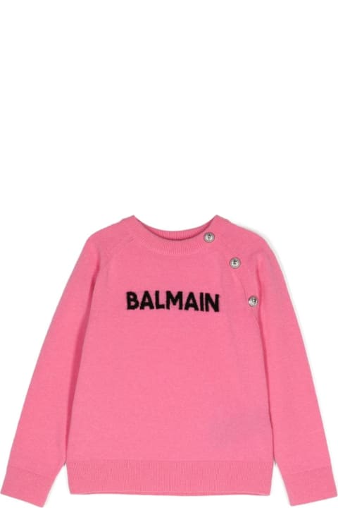 Balmain for Kids Balmain Pull Con Logo