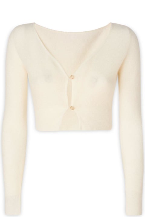 Sale for Women Jacquemus V-neck Buttoned Cropped Cardigan