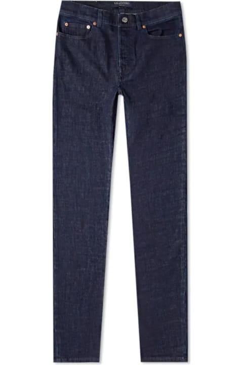 Jeans for Men Valentino Cotton Denim Skinny Jeans