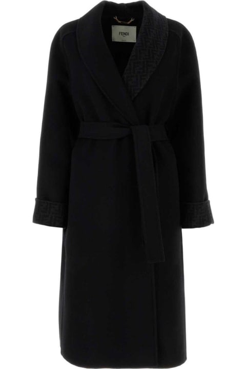 Coats & Jackets for Women Fendi Robe-style Midi Coat
