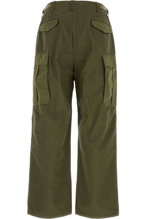 Nanamica for Women Nanamica Army Green Cotton Blend Cargo Pant