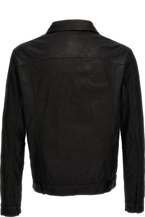 メンズ Giorgio Bratoのコート＆ジャケット Giorgio Brato 'trucker' Leather Jacket