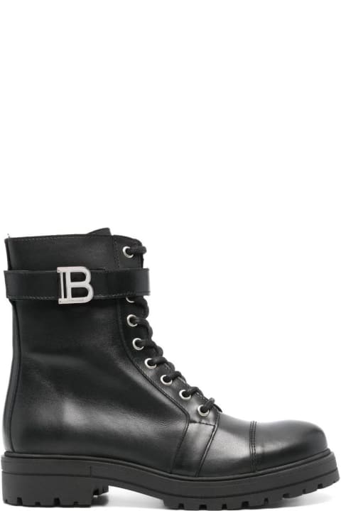 Balmain Shoes for Girls Balmain Stivaletti Con Placca Logo