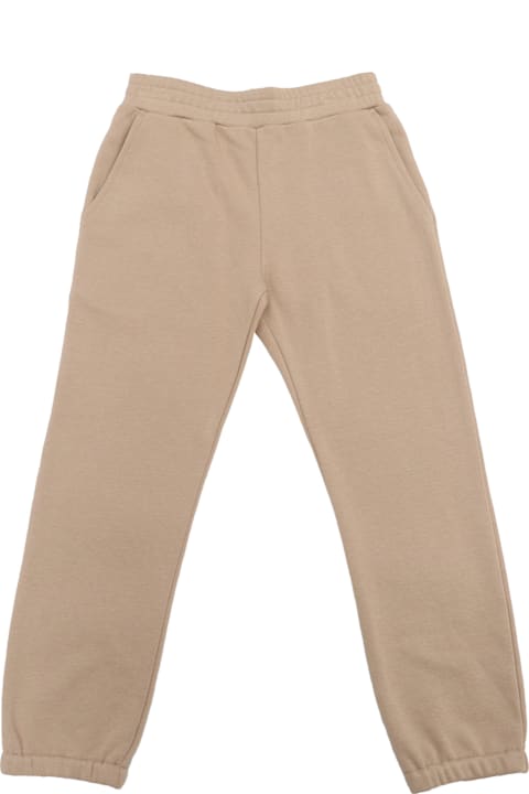 Golden Goose Bottoms for Boys Golden Goose Journey Unisex Jogging Pants Fleece Cotton W Embroidery