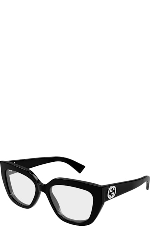 Eyewear for Women Gucci Eyewear Gucci Gg1847o Linea Emblem 001 Black Glasses