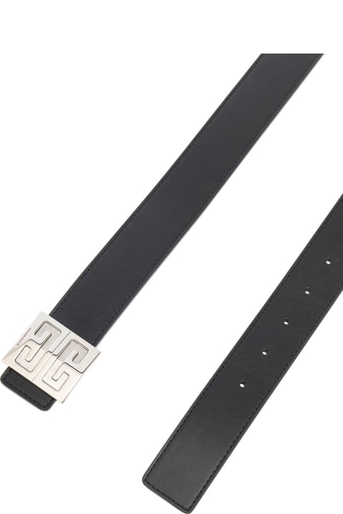 Fashion for Men Givenchy Givenchy Man's Reversible 4g Black Leather Belt