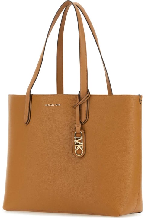 Michael Kors Totes for Women Michael Kors Camel Leather Extra-large Eliza Shopping Bag