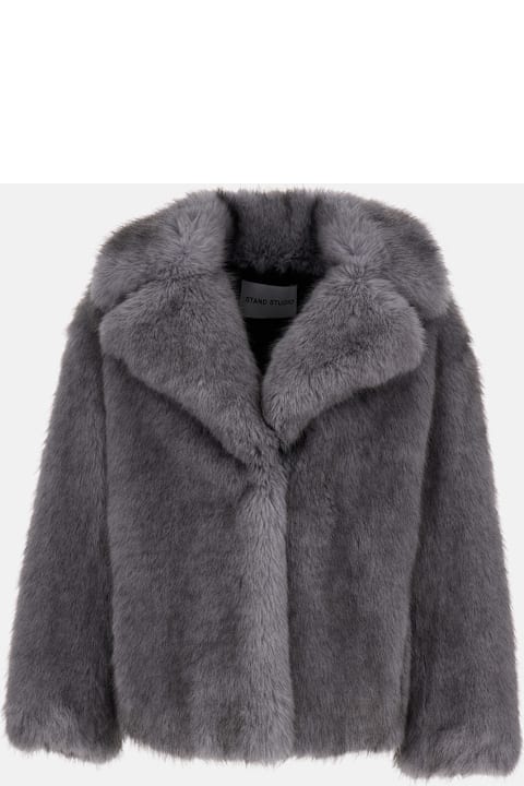 STAND STUDIO Faux Fur Valentina Jacket