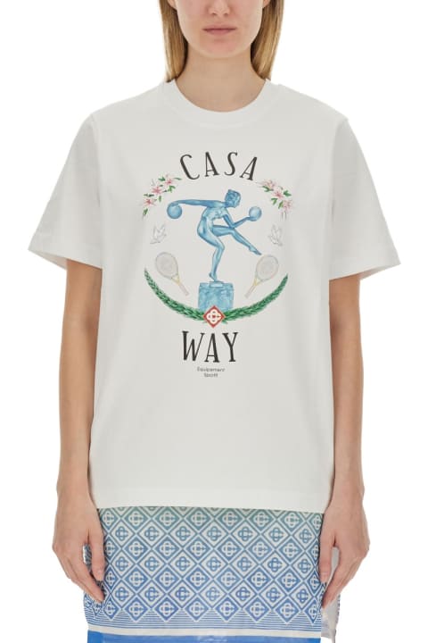 Casablanca Topwear for Women Casablanca T-shirt With Logo