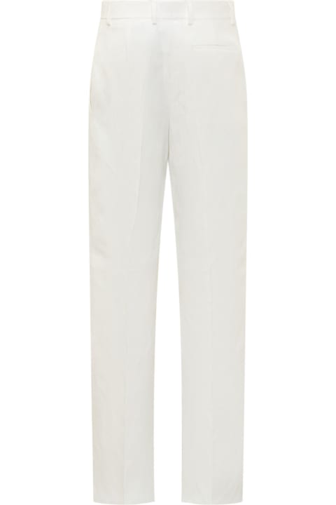 Pants & Shorts for Women Ferragamo Silk And Viscose Blend Trousers