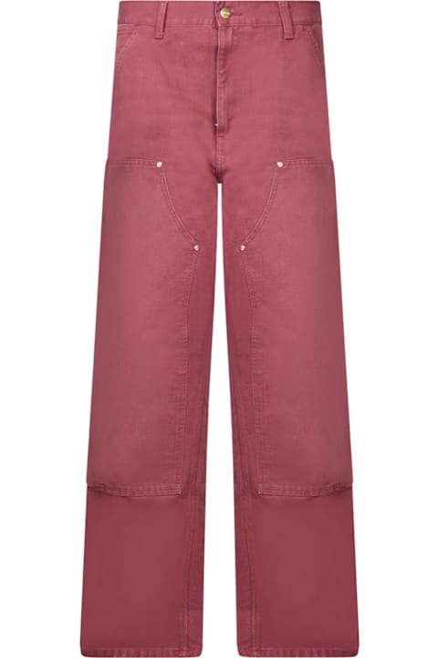 Homeware Carhartt Burgundy Denim Double Knee Pant