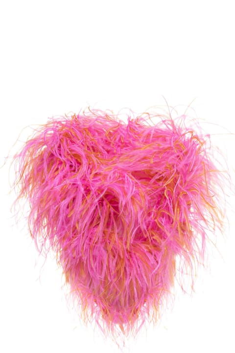 Multicolor Boa In Ostrich Feathers Stephan Janson Woman