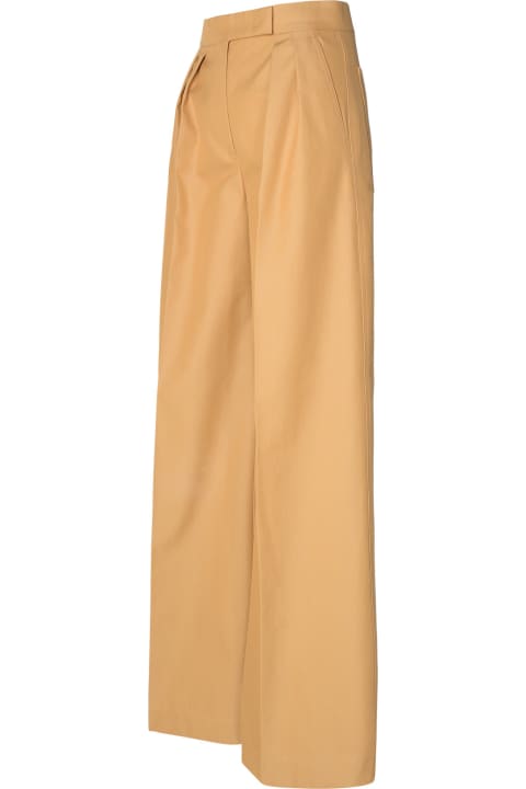 Max Mara Pants & Shorts for Women Max Mara Brown Cotton Trousers