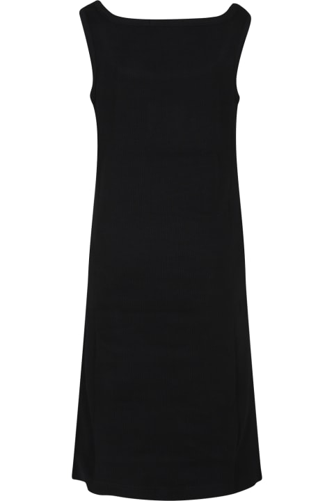 ガールズ ワンピース＆ドレス Calvin Klein Black Dress For Girl With Logo