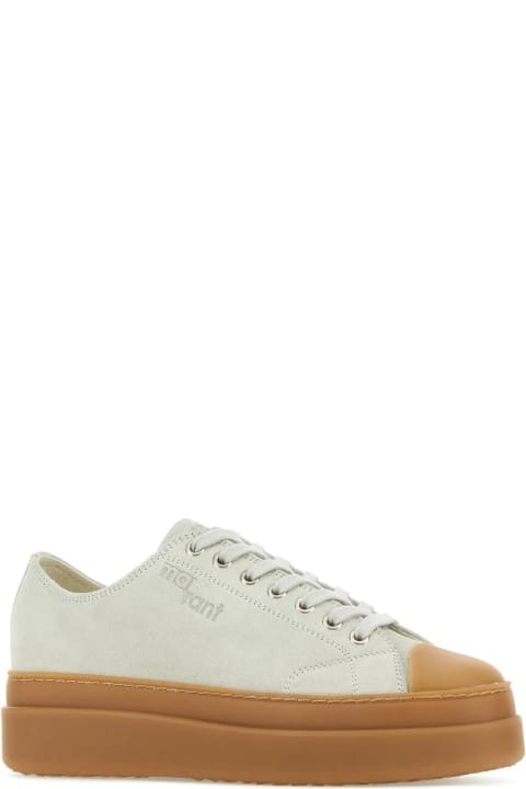 Wedges for Women Isabel Marant Ivory Suede Austen Low Sneakers