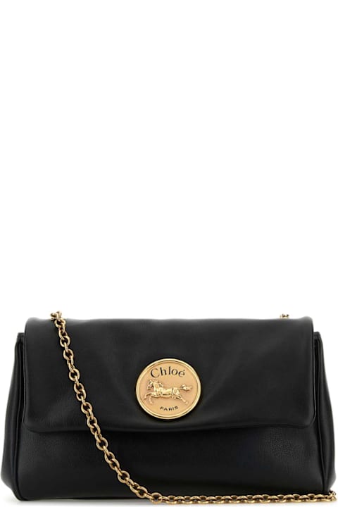 Chloé Bags for Women Chloé Black Leather Heritage Shoulder Bag