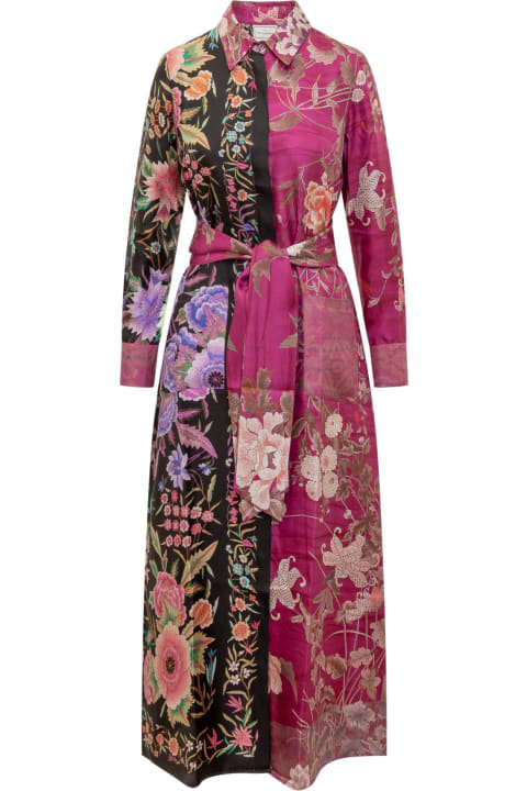 Fashion for Women Pierre-Louis Mascia Silk Dress With Floral Pattern