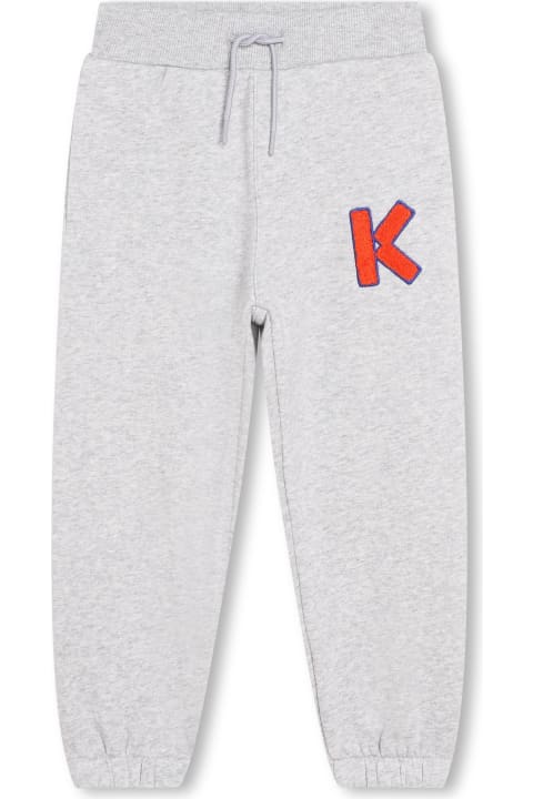 Kenzo Kids Bottoms for Boys Kenzo Kids Sports Trousers With Application