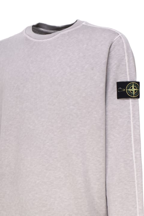 Stone Island Sweaters for Men Stone Island Cotton Sweater With Logo Patch