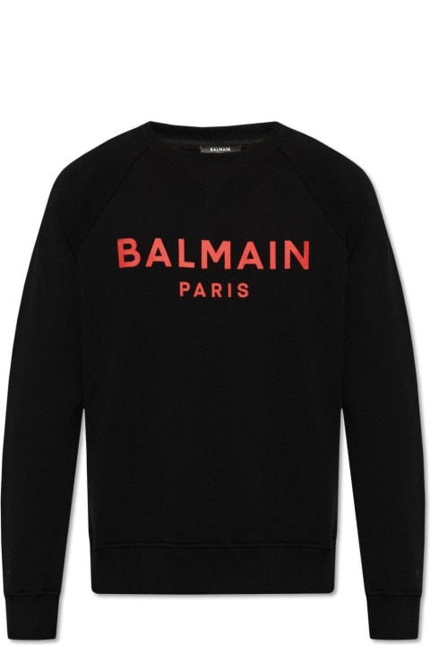 Balmain for Men Balmain Logo Printed Crewneck Sweatshirt