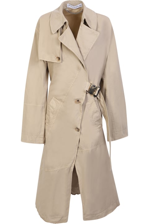 J.W. Anderson for Women J.W. Anderson Beige Twisted Trench Coat