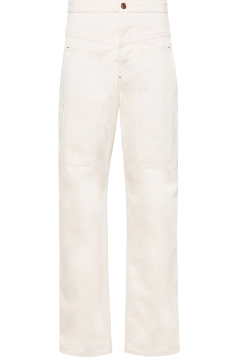 Pants & Shorts for Women Marant Étoile Beige Cotton Philna Trousers