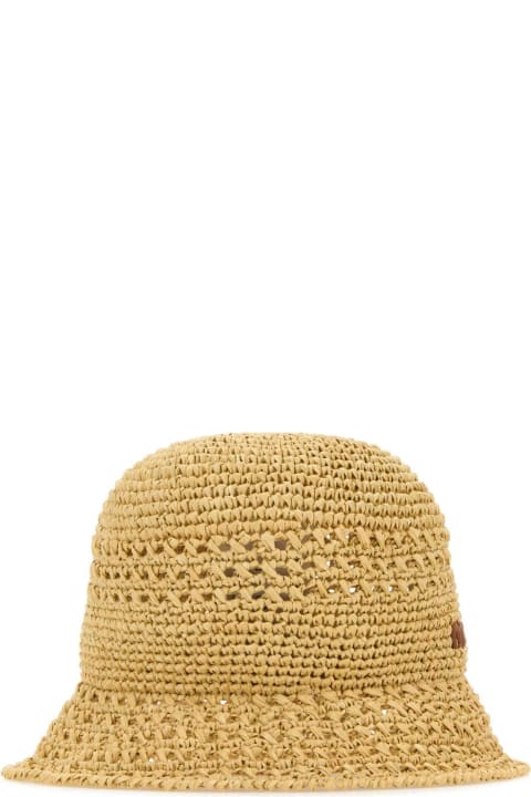 Hair Accessories for Women Miu Miu Raffia Bucket Hat