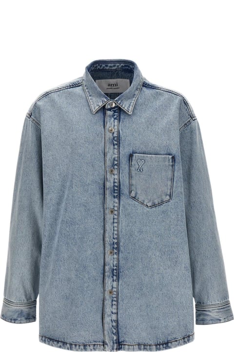 Coats & Jackets for Men Ami Alexandre Mattiussi Paris De C Ur Denim Overshirt