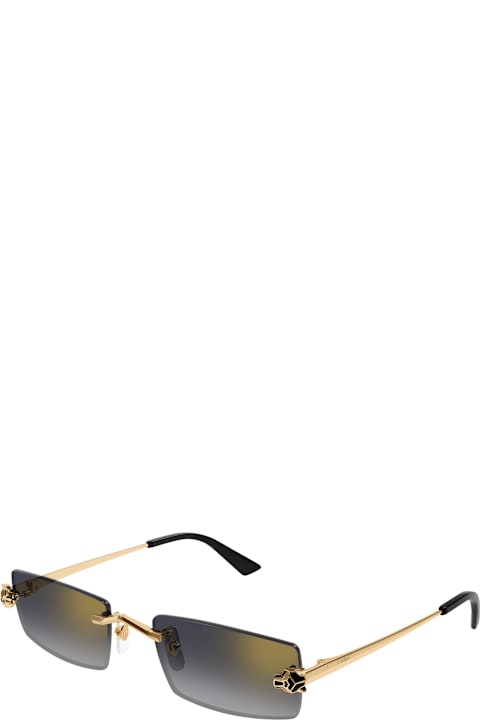 Homeware Cartier Eyewear Panthère De Cartier Ct0598s-001 - Gold Sunglasses