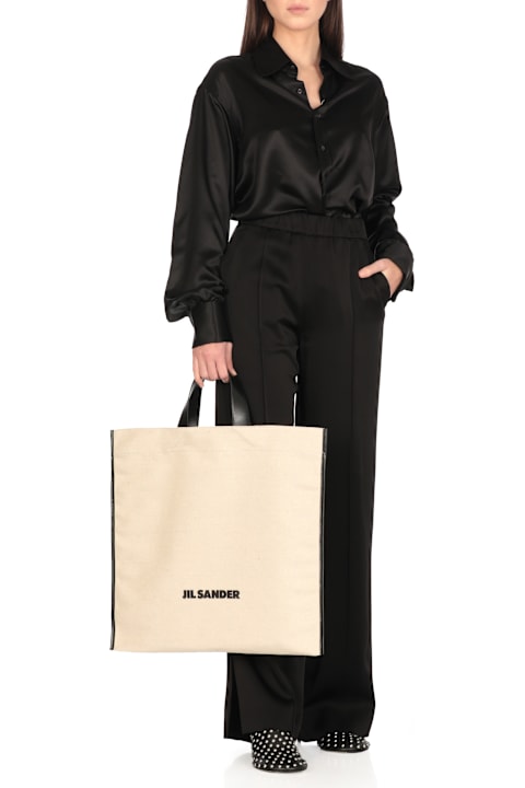 Homeware Jil Sander 'border Book Tote Square' Shopping Bag