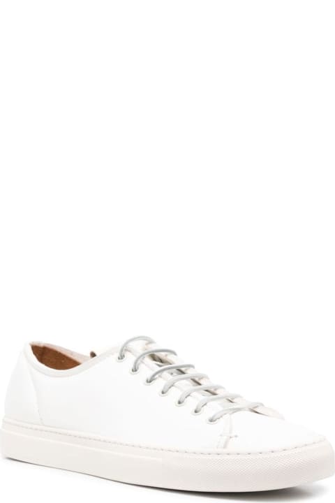 Buttero Man's Tanino White Leather  Sneakers