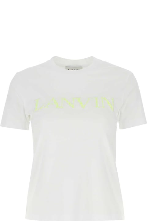 Topwear Sale for Women Lanvin White Cotton T-shirt
